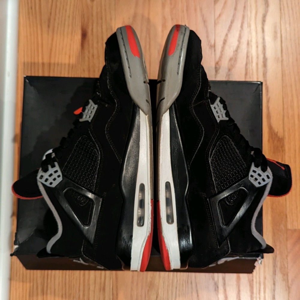 Air Jordan 4 Retro OG Bred 2019/100% AUTHENTIC Size 10.5